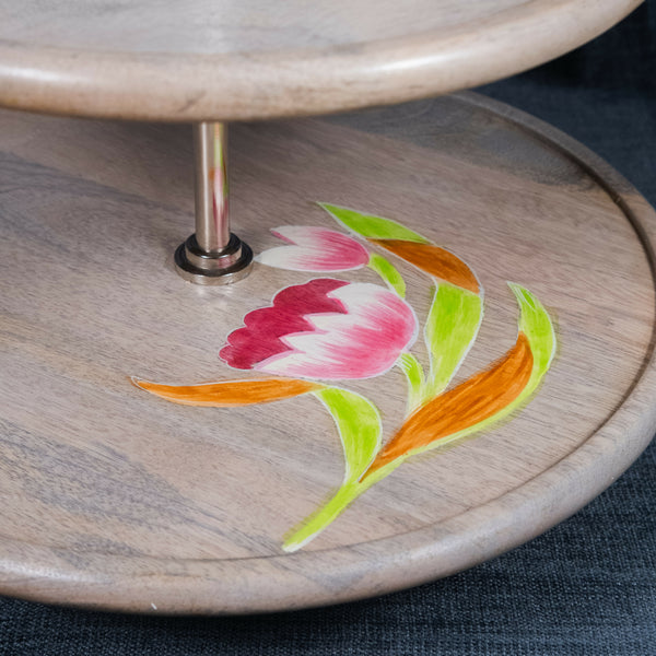 Lotus - Two Tier Dessert Stand