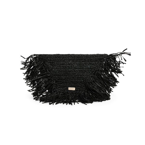 Raffia Moon Crossbody