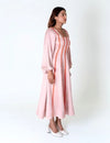 Pink Maxi Dress - Orange Braids