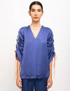 Blue-Grey Rouching Set