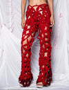 I'M A BIMBO- CROCHET FLOWER PANTS
