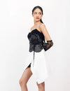 SILVER DUSK BLOOM DRESS