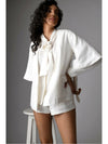Remi half sleeves blazer shorts co-ord