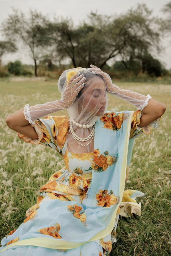 Sunflowers Saree