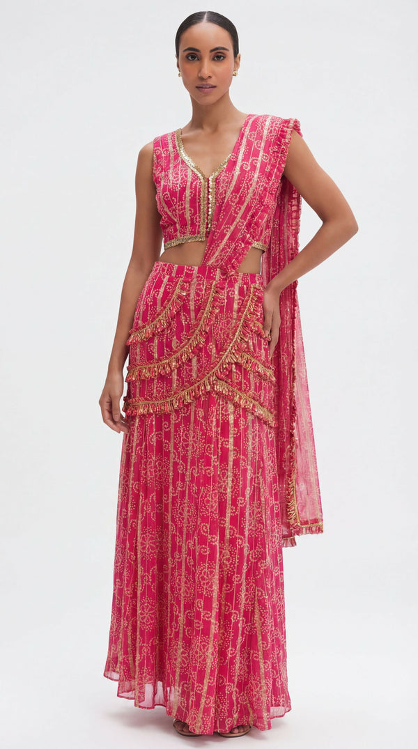 Nayla Pre-Stitched Bandini Saree