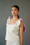3D Flower Top With Shaded Pant