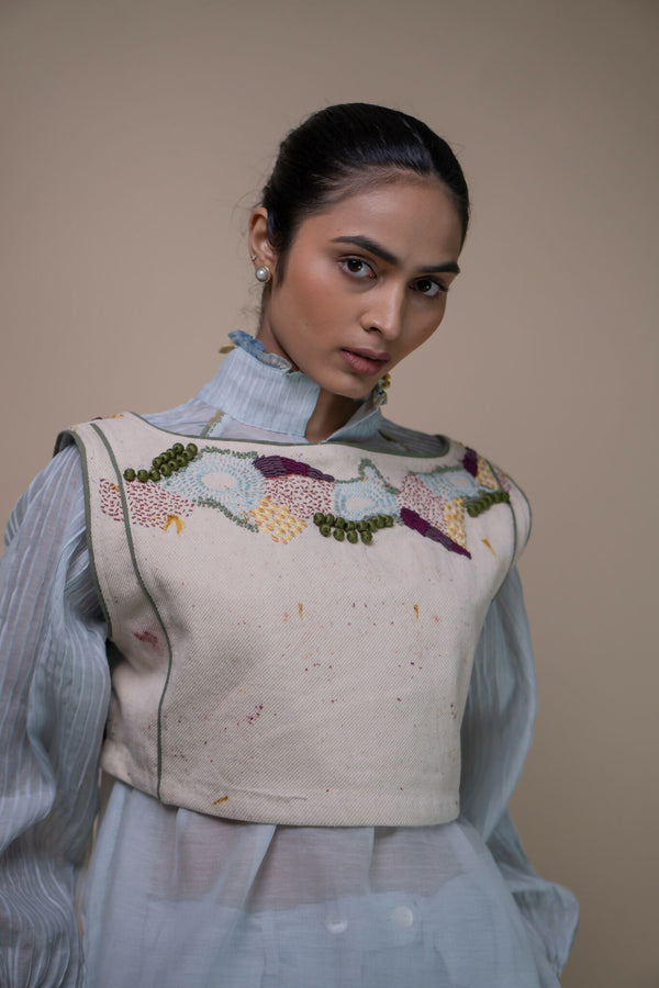 Meadows Reversible Tie-Up Blouse