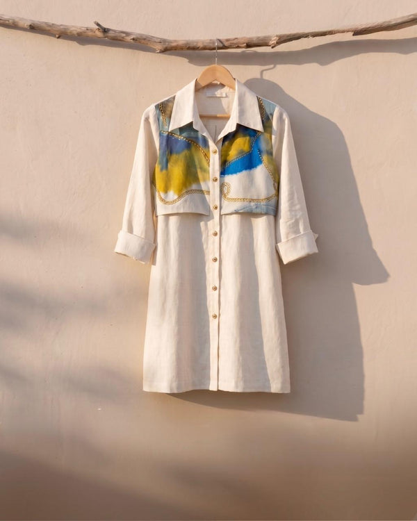 Horizon off white Flap Dress