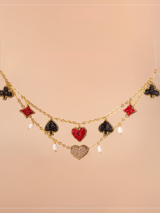 Suits Of Cards Charms Chain