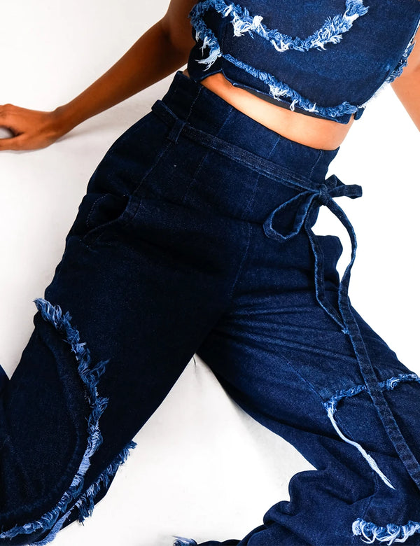 WEATHERED INDIGO TROUSER