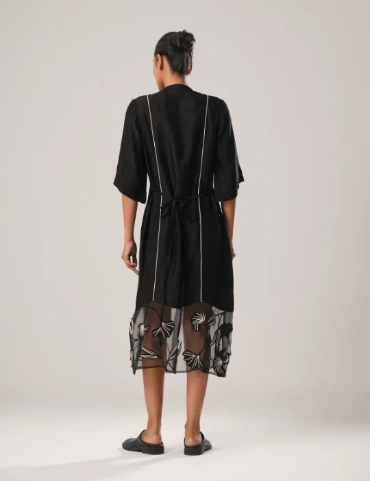 MJ ORGANZA PANEL DRESS