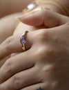 Amethyst 1 Stone Ring