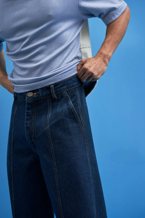 Denim Tie-Up Trousers