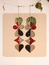 Dual Tone drop Earrings