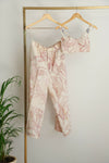 Pink Foliage 3-Piece Set (With Bralette)