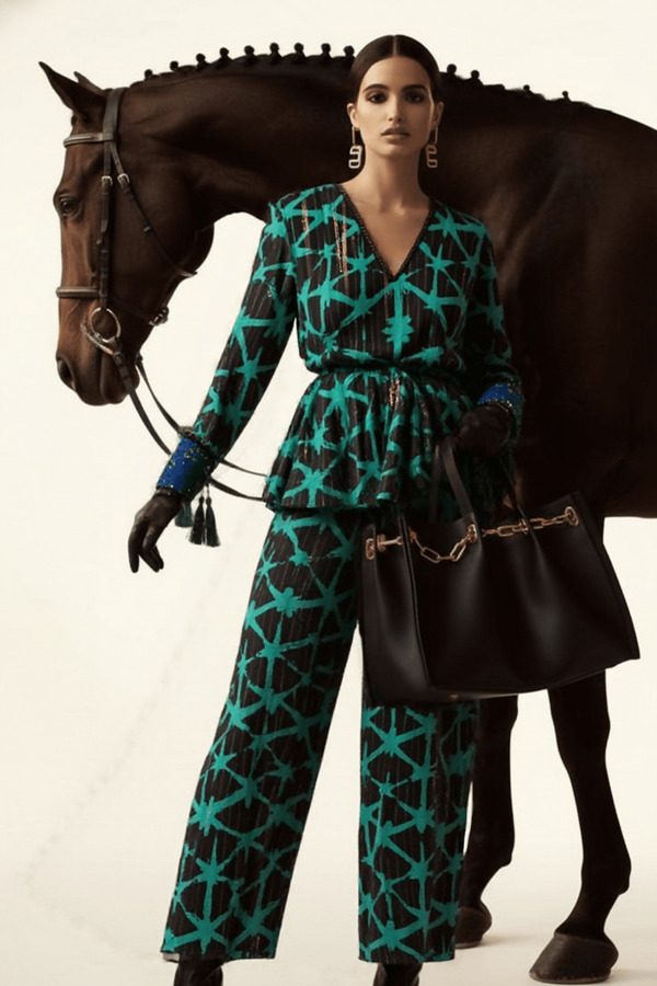 Selva Tie Front Top and Pants Set