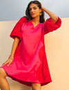 Red & Pink Short Party Dress