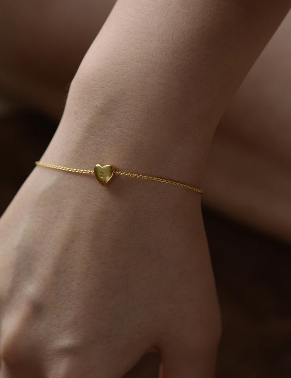 Heart Bracelet Topaz