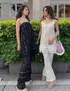 Zaira Tassel Salwar Set Black