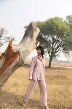 Eden Crossline shirt - Lilac