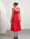 Red One Shoulder Dress