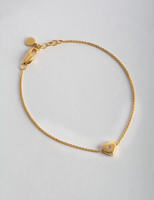 Heart Bracelet Topaz