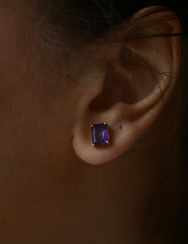 Amethyst big Drop Earrings