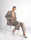 Hanging Lapel Embroidered Blazer