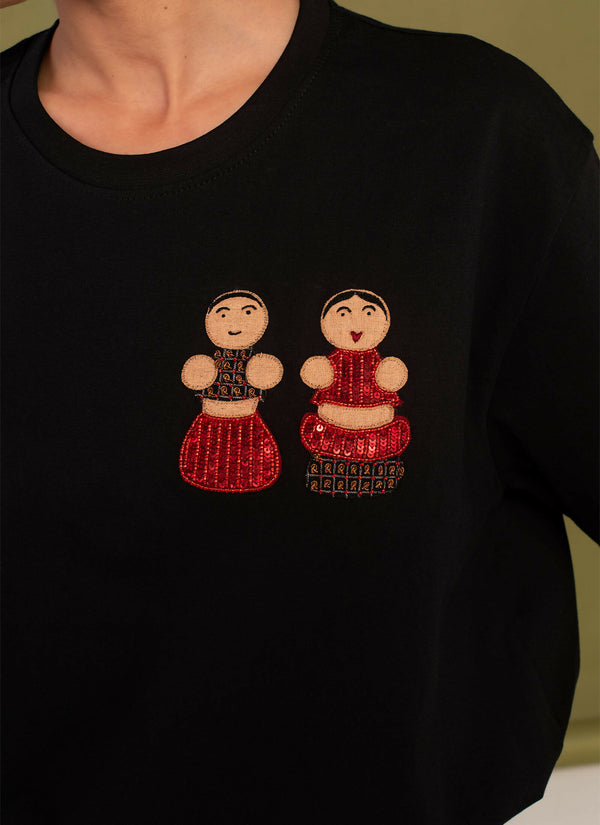 Chinmayee T shirt - black