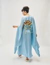Powder Blue dress with cover up