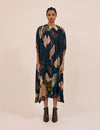 Prussian Blue Bloom Kaftan