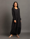 Black Boho Balloon Dress