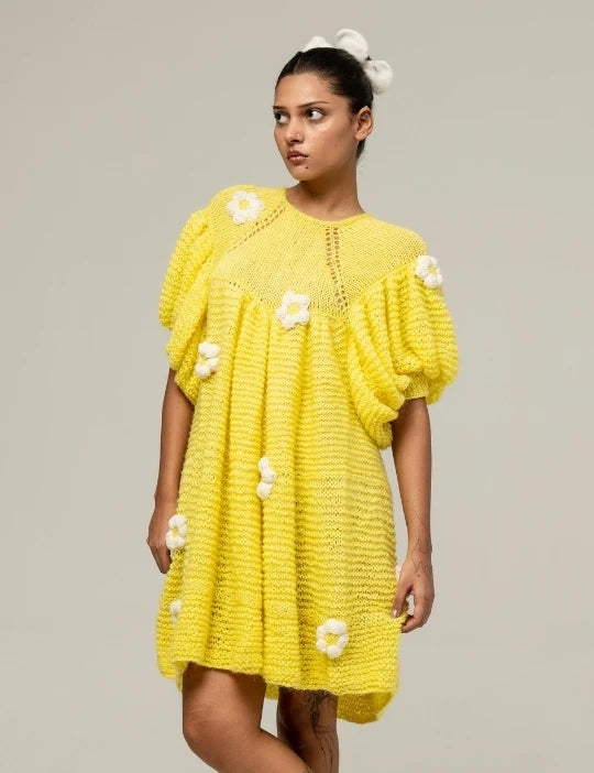 HANDKNITTED SUNSHINE DRESS
