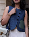 Un Denim - Dark Indigo Short Top X Waist Coat