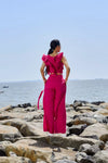 Pink High Waist Trouser