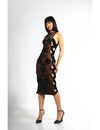 Mid Length Dress with Hand Embroidery