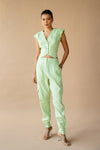 3D Floral Waist Coat + Pants