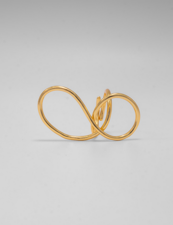 Infinity Swirl Ring - Gold