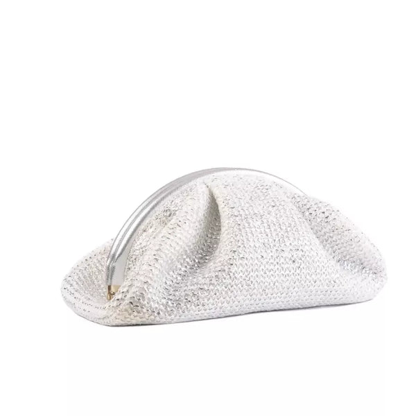 MOON CLUTCH White silver