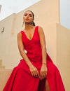 Red Midi Dress