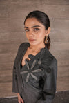 Flora Blazer - Earthy Grey