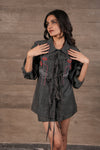All Eyes Shirt - Earthy Grey