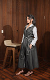 Checkered Trench Dress