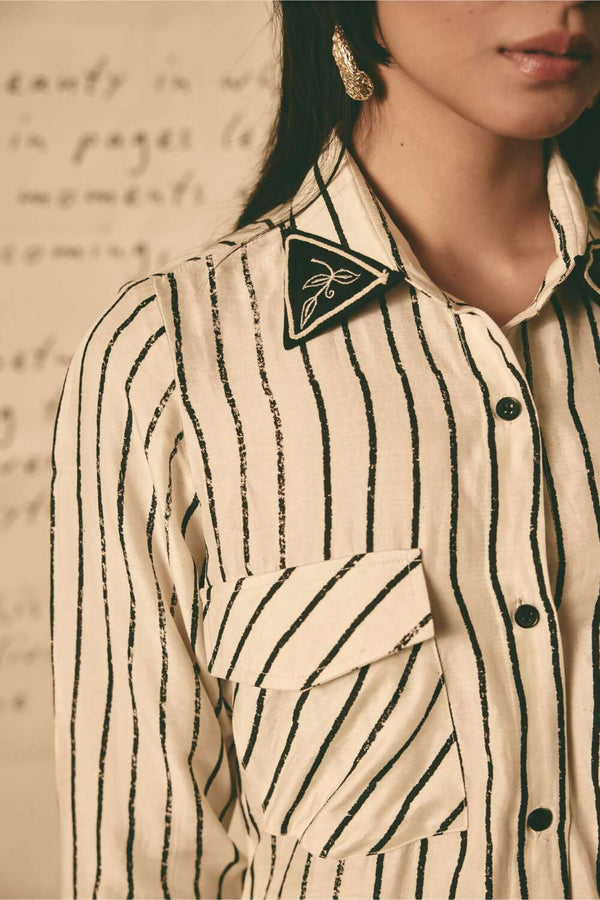 ATBW - AN Stripe Long Shirt