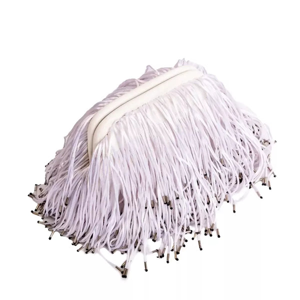 AMARA FRINGE White Silver