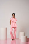 Peach-Pink Co-ord Set