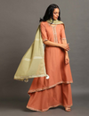 Rust Zara Double Layered Dress