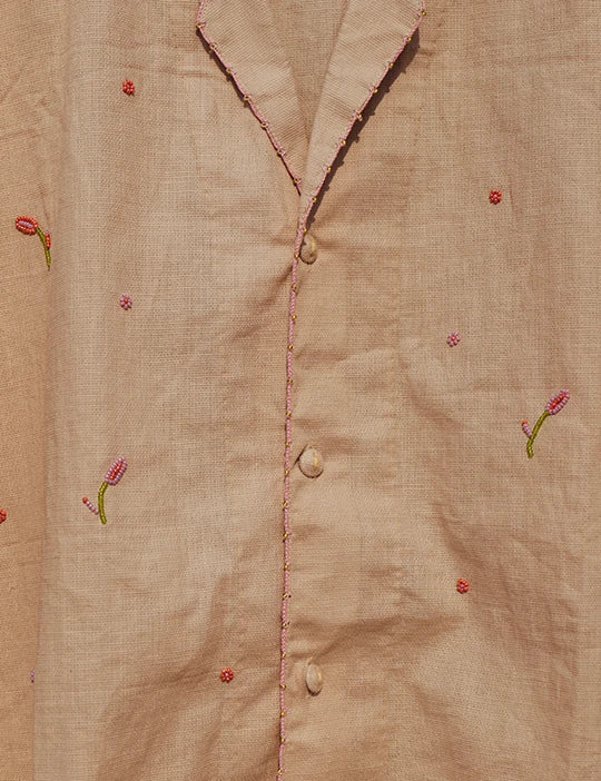 Beaded Bloosoms Shirt