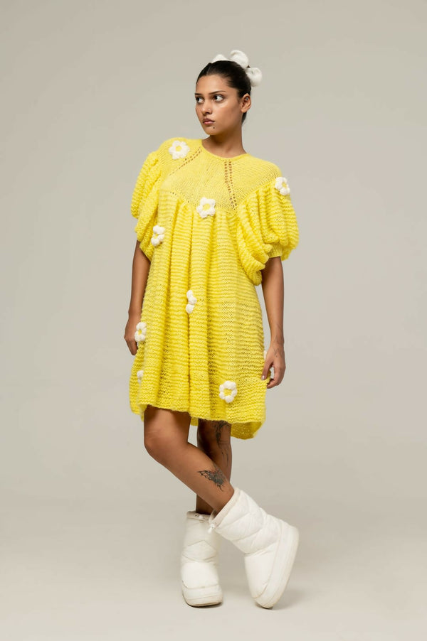 HANDKNITTED SUNSHINE DRESS