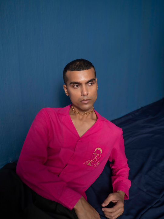 Hot Pink Hot You Embroidered Shirt